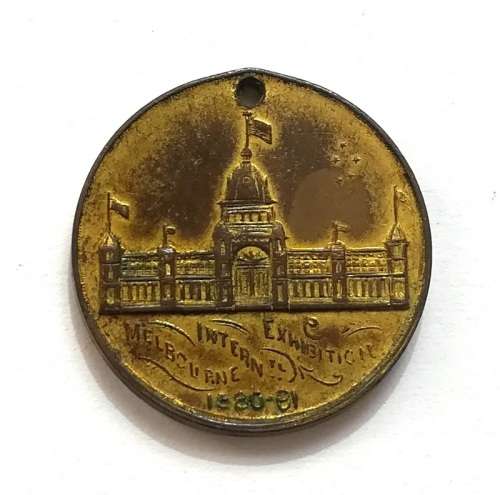 MELBOURNE EXHIBITION 1880-1881 TOKEN 22MM