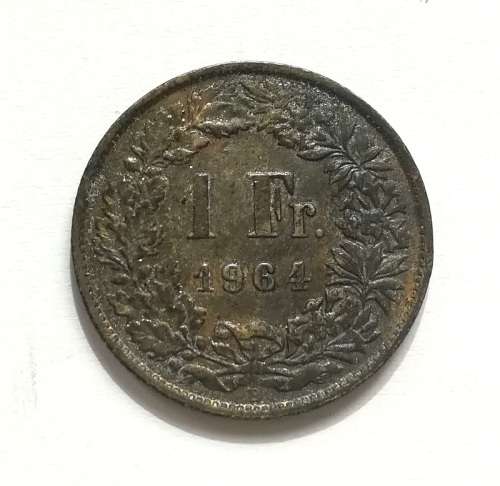 SWITZERLAND 1964B SILVER FRANC