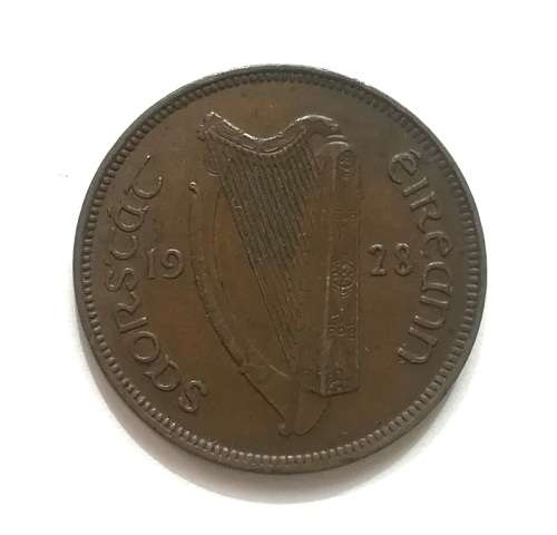 IRELAND 1928 HALF PENNY