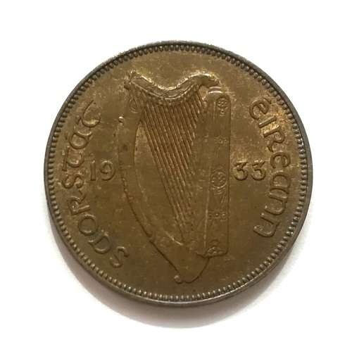 IRELAND 1933 HALF PENNY