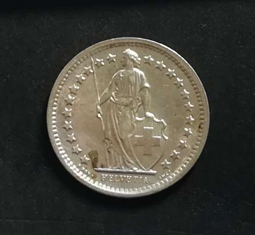 SWITZERLAND 1967B SILVER HALF FRANC