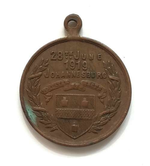 WW1 1914-1919 `THE CONCLUSION OF THE GREAT WAR` JOHANNESBURG MEDALLION 30MM