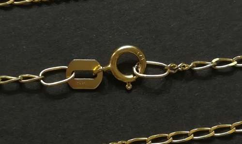 9K GOLD -  375CHAIN 460MM 1.4G