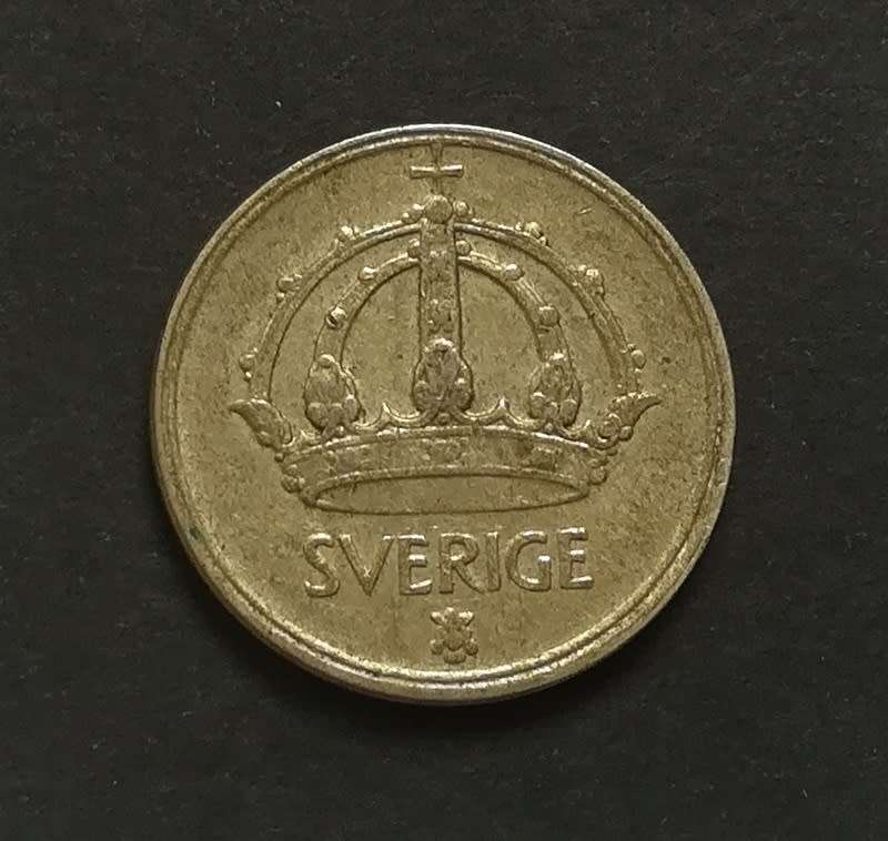 SWEDEN 1950 SILVER 25 ORE