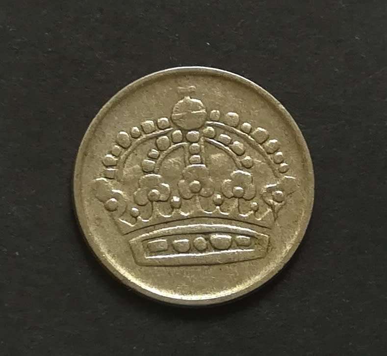 SWEDEN 1953 SILVER 10 ORE