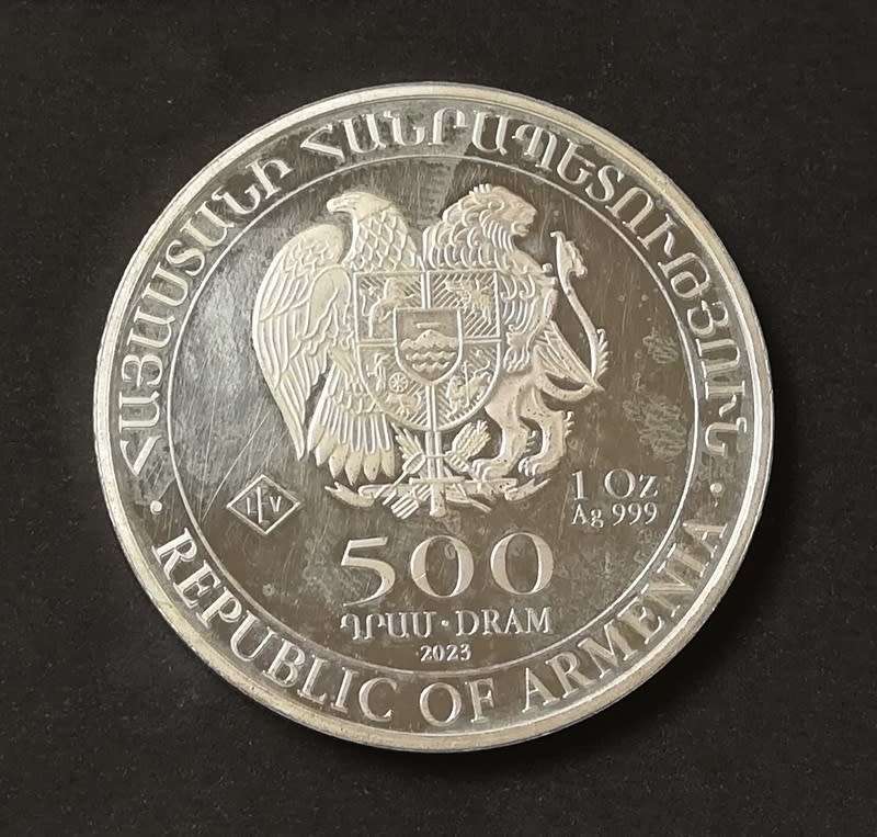 REPUBLIC OF ARMENIA 2023 FINE SILVER 10Z `NOAH`S ARK`
