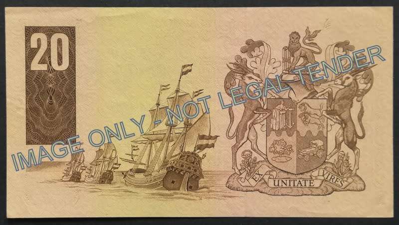 GERHARD DE KOCK 20 RAND *REPLACEMENT NOTE*  **EF** NOTE