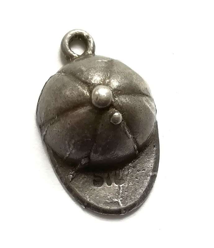 STERLING SILVER CHARM - CAP 20 X 12MM 2 GRAMS