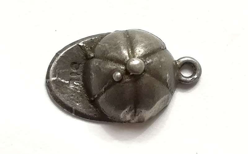STERLING SILVER CHARM - CAP 20 X 12MM 2 GRAMS