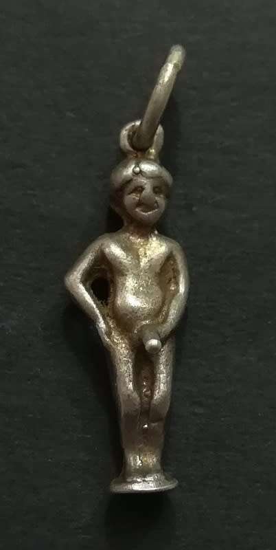 STERLING SILVER CHARM - MANNEKE PIS 5 X 20MM 2.1 GRAMS