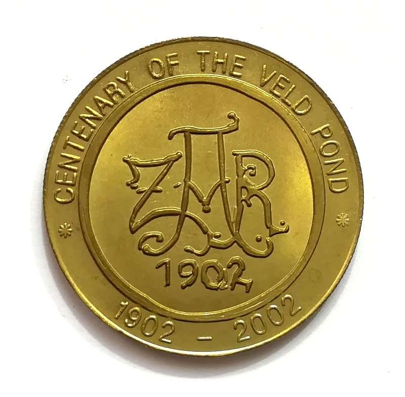 TOKEN 1902 - 2002 *CENTENARY OF THE VELD POND* 32MM