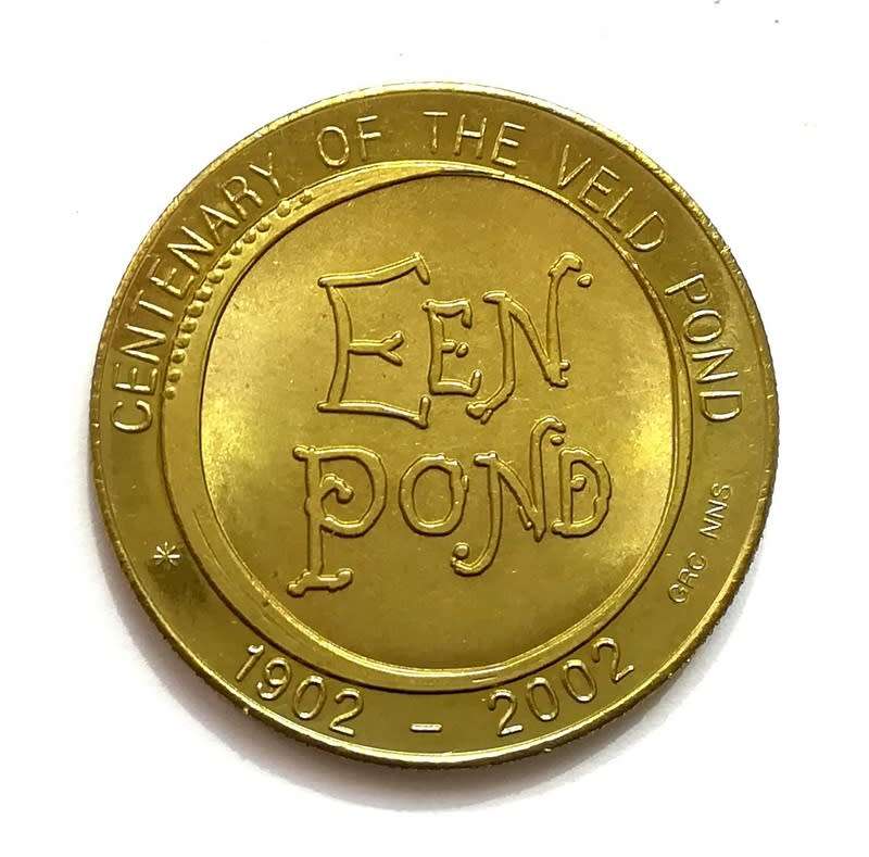 TOKEN 1902 - 2002 *CENTENARY OF THE VELD POND* 32MM