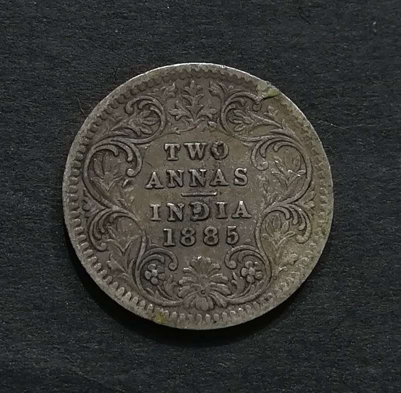 BRITISH INDIA 1885 2 ANNAS