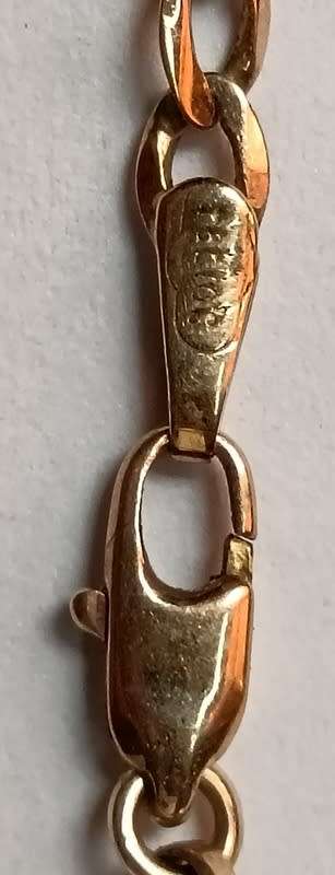 9CT GOLD .375 CHAIN 5.2 GRAMS 540MM LONG 2MM WIDE
