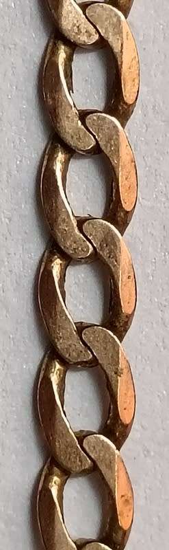 9CT GOLD .375 CHAIN 5.2 GRAMS 540MM LONG 2MM WIDE