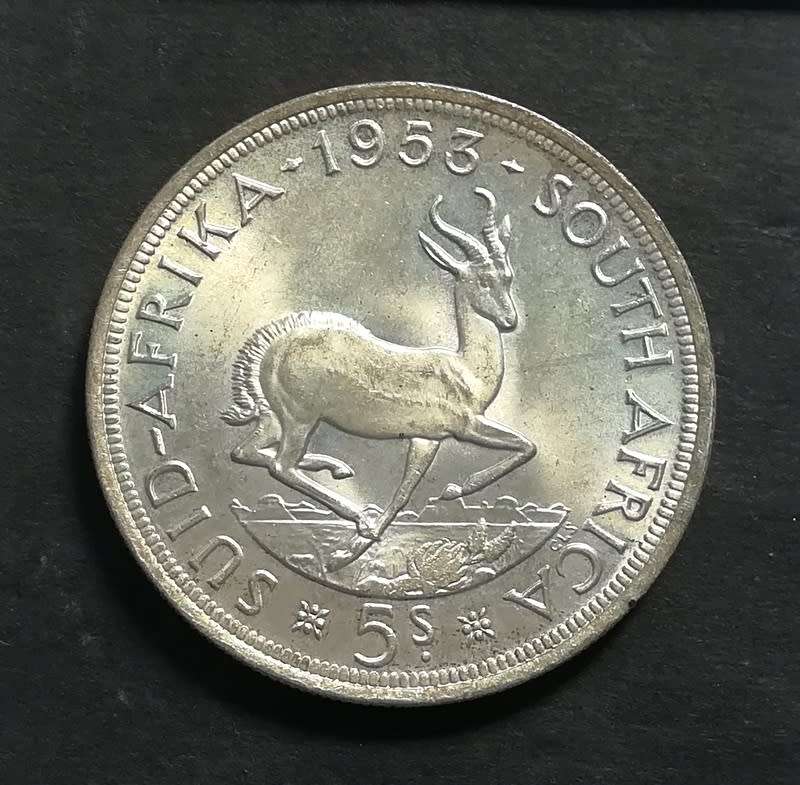 UNION 1953 5 SHILLINGS **EXCELLENT**