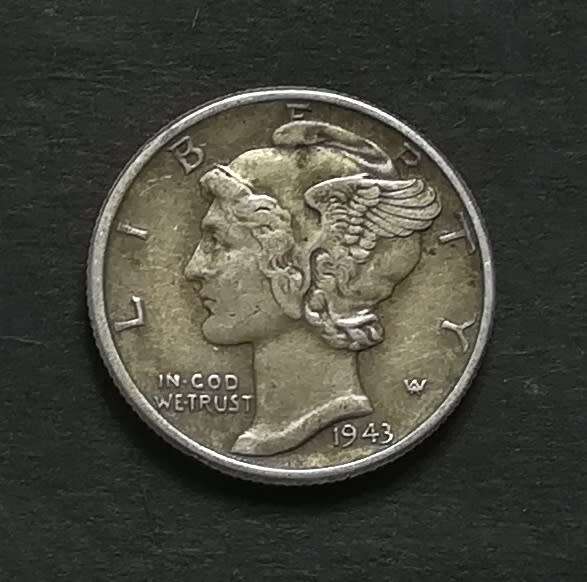 UNITED STATES 1943 SILVER LIBERTY DIME
