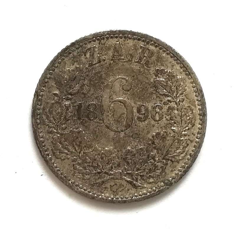 ZAR 1896 6 PENCE