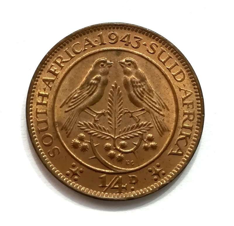 UNIION 1943 1/4 PENNY  *EXCELLENT**
