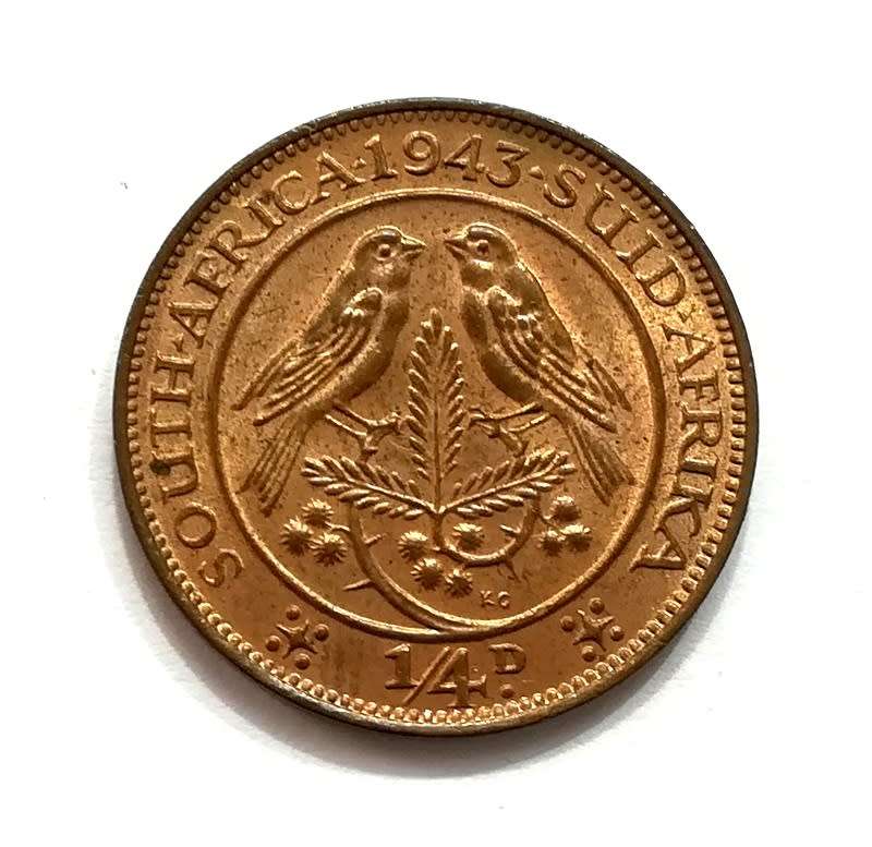 UNIION 1943 1/4 PENNY  *EXCELLENT**