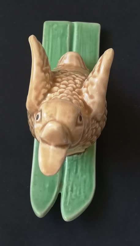 **RARE**SYLVAC SKIING DUCK 1680 N0 CHIPS, CRACKS OR RESTORATION 135X125X40MM