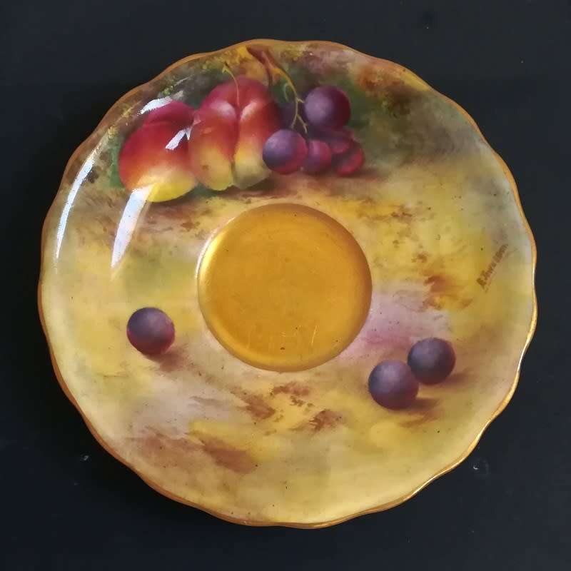 ROYAL WORCESTER TRIO SIGNED *E TOWNSEND*