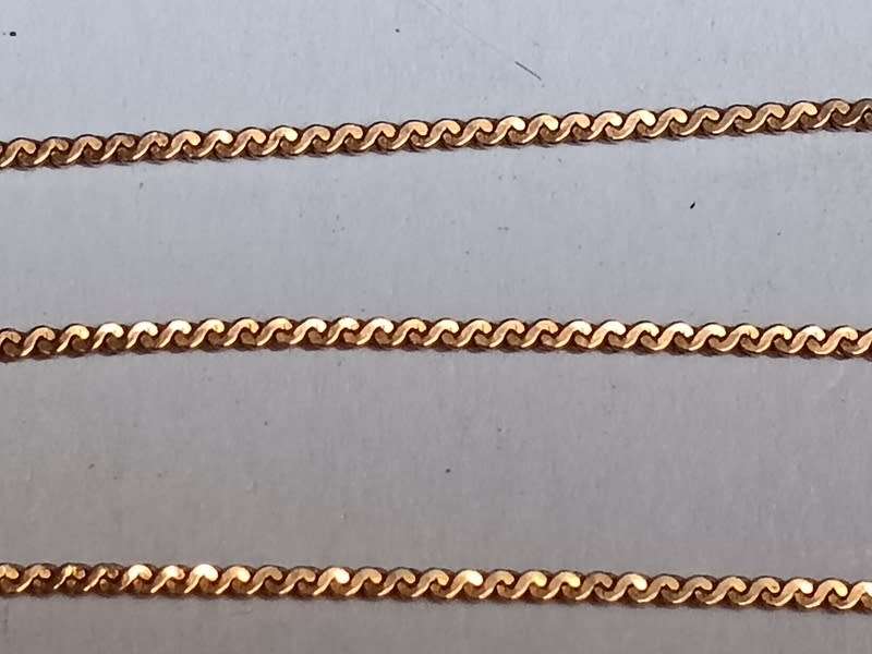 9CT GOLD CHAIN 1.6 GRAMS 410MM