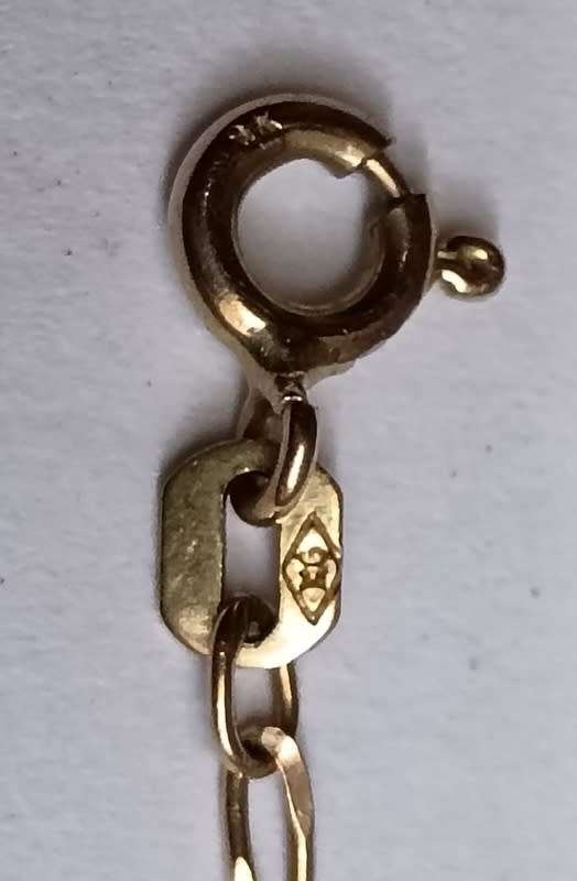 9CT GOLD CHAIN BRACELET 1 GRAMS 170MM
