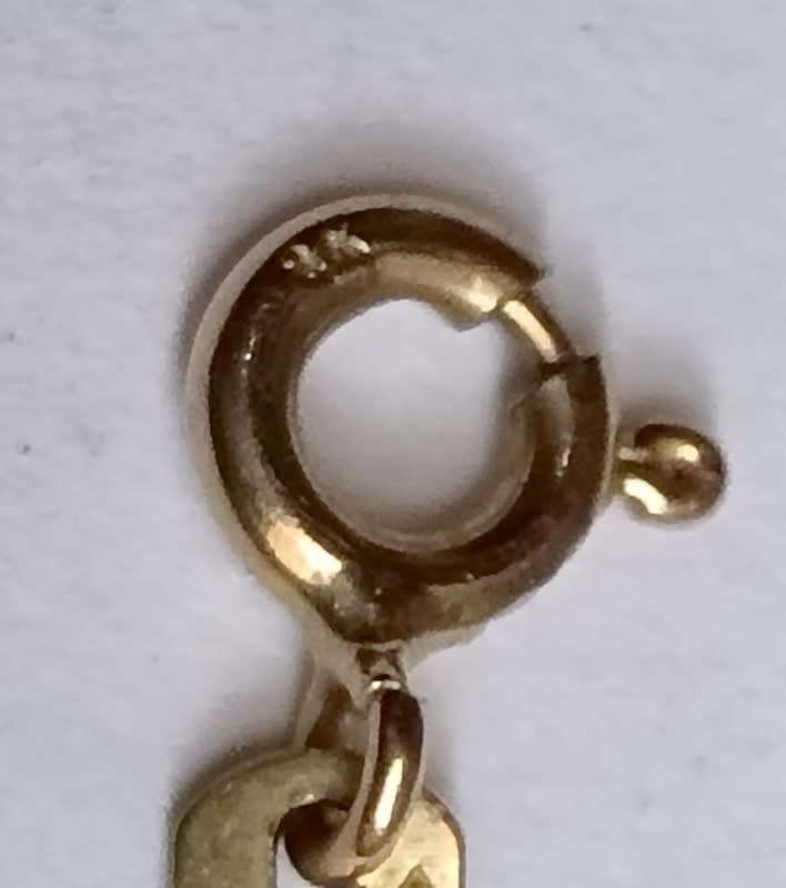 9CT GOLD CHAIN BRACELET 1 GRAMS 170MM