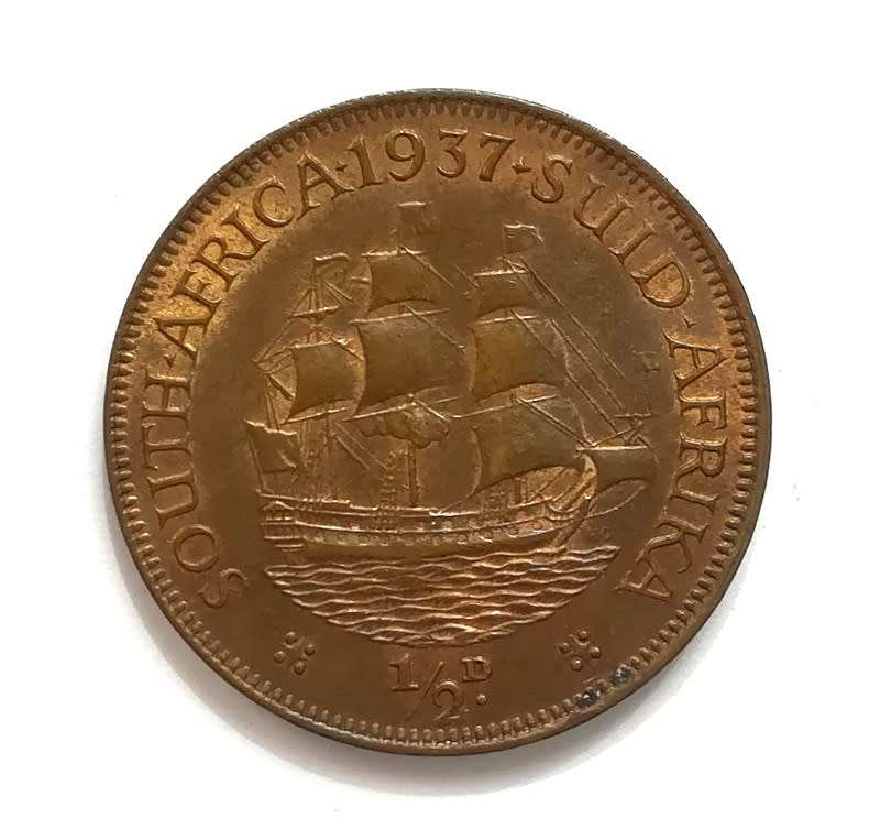 UNION 1937 1/2 PENNY *EXCELLENT*