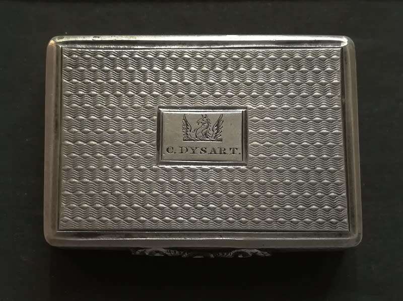 GEORGIAN SILVER BIRMINGHAM 1825 VINAIGRETTE 26X37MM 19.5G
