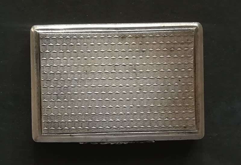 GEORGIAN SILVER BIRMINGHAM 1825 VINAIGRETTE 26X37MM 19.5G