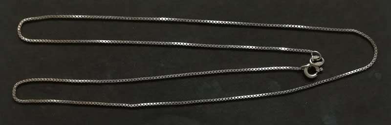STERLING SILVER ITALY CHAIN 450MM 1.8 GRAMS