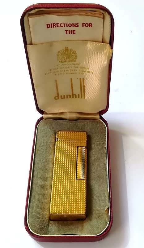 DUNHILL ROLLAGAS LIGHTER - ORIGINAL BOX AND PAPERS