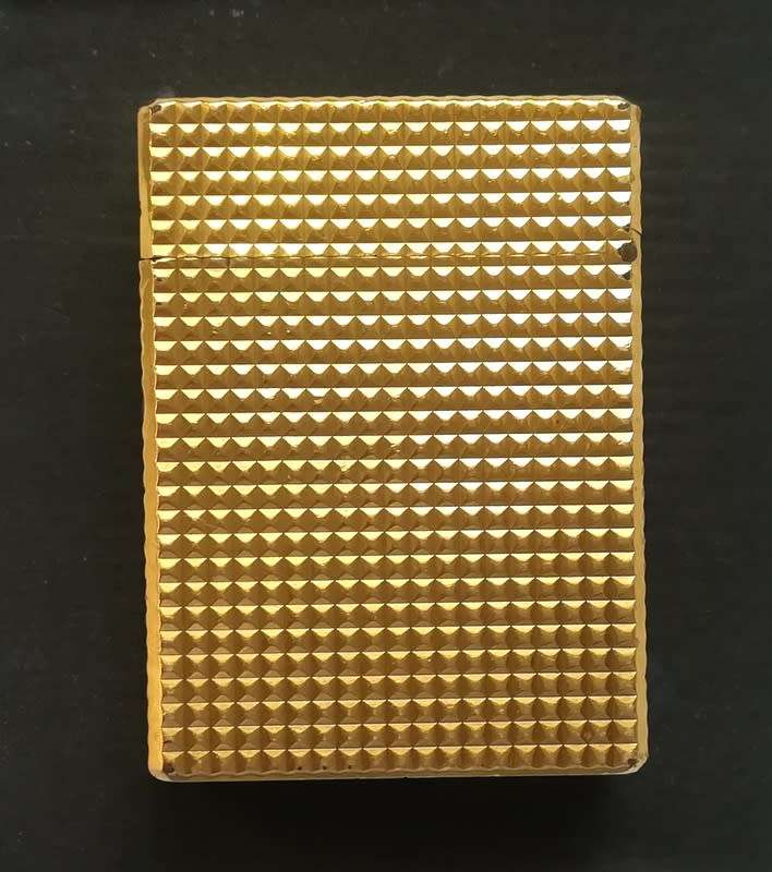 DEPONT LIGHTER - 20 MIC. GOLD PLATED - GOOD WORKING CONDITION 35X45MM