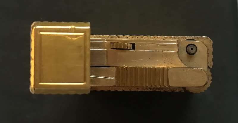 DEPONT LIGHTER - 20 MIC. GOLD PLATED - GOOD WORKING CONDITION 35X45MM
