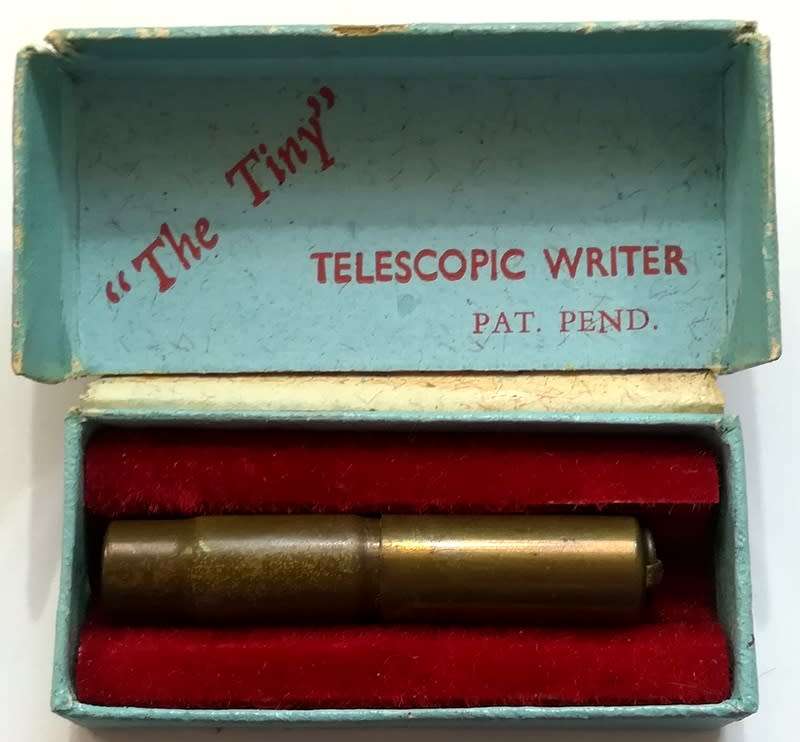 *THE TINY* TELESCOPIC WRITER PROPELLING PENCIL *OPEN 85MM*