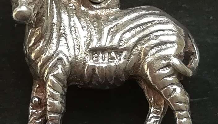 STERLING SILVER CHARM - HYENA 14X14MM 3 GRAMS