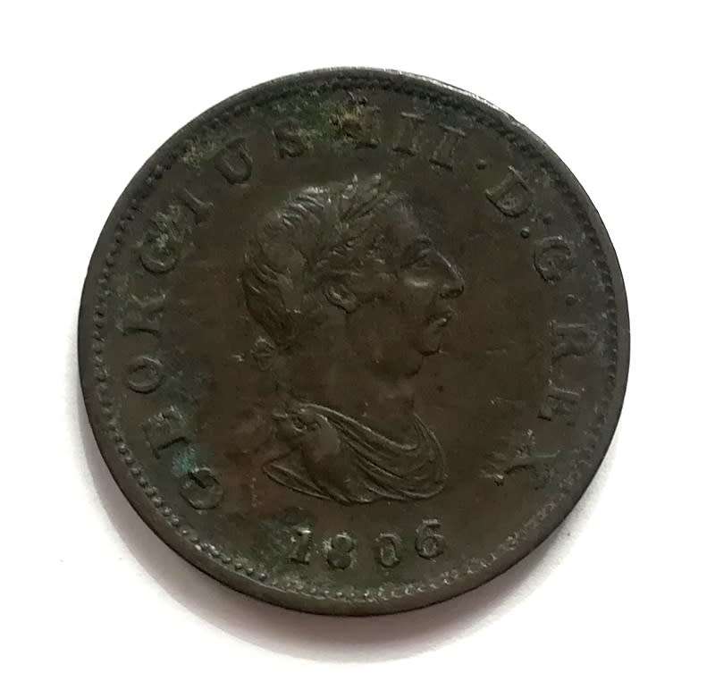 GREAT BRITAIN 1806 HALF PENNY