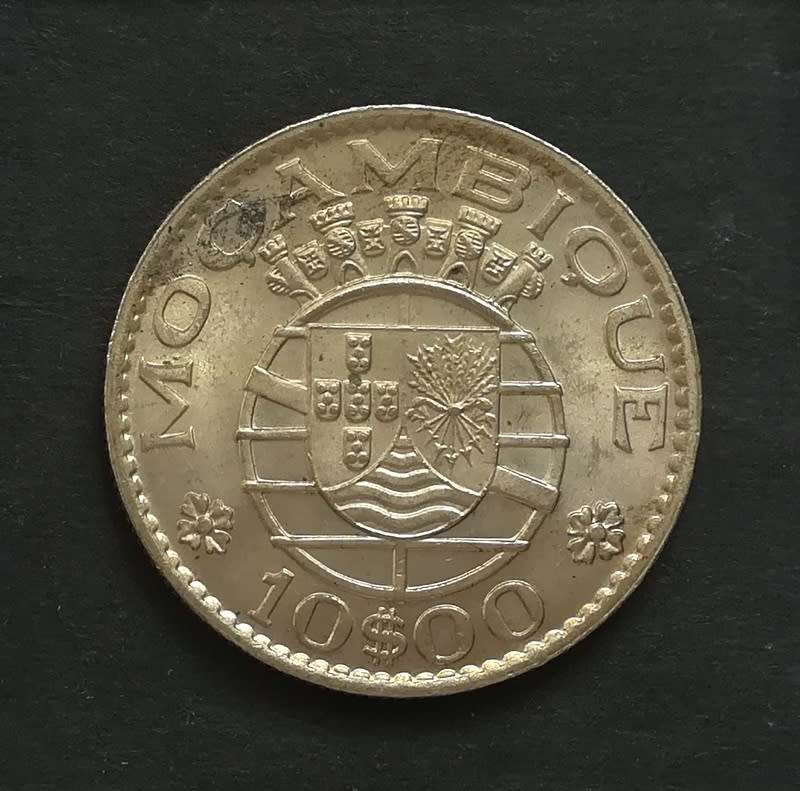 MOZAMBIQUE 1970 10 ESCUDOS **EXCELLENT**
