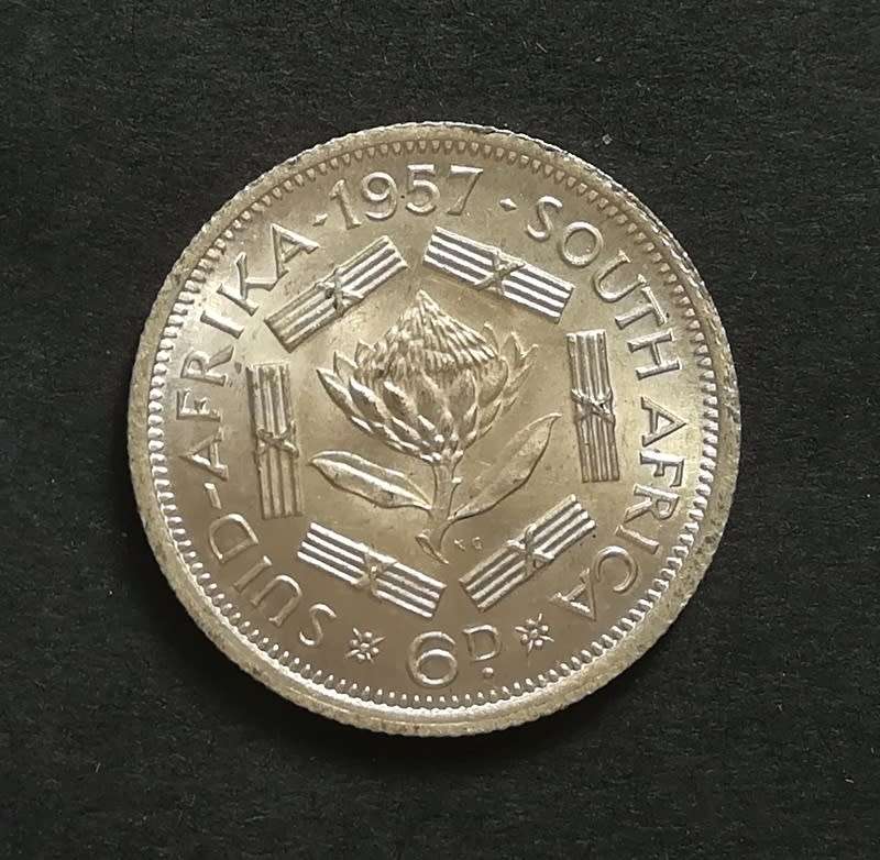 UNION 1957 6 PENCE**EXCELLENT**