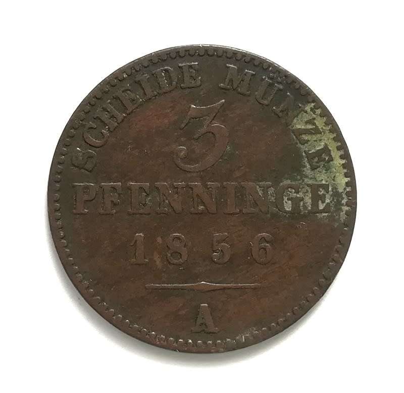 GERMAN STATES PRUSSIA 1856A 3 PFENNIG