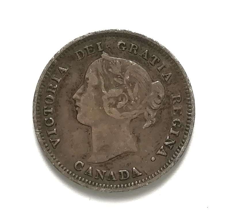 CANADA 1893 SILVER 5 CENTS