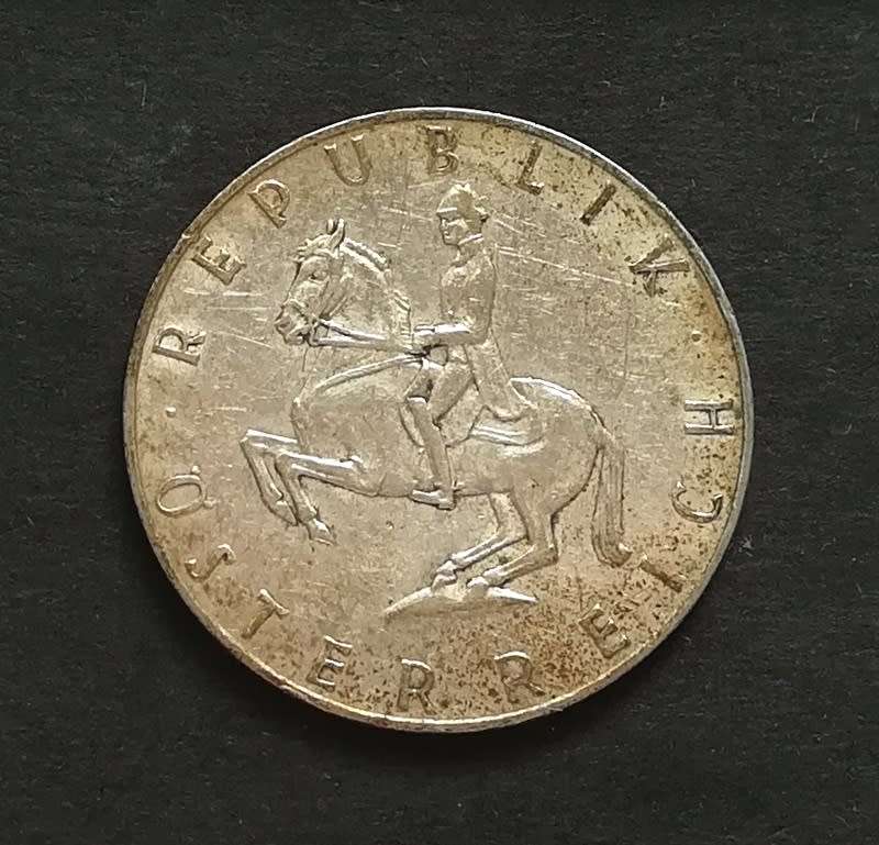 AUSTRIA 1960 SILVER 5 SCHILLING
