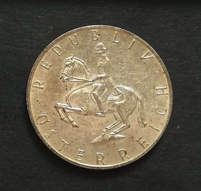 AUSTRIA 1967 SILVER 5 SCHILLING