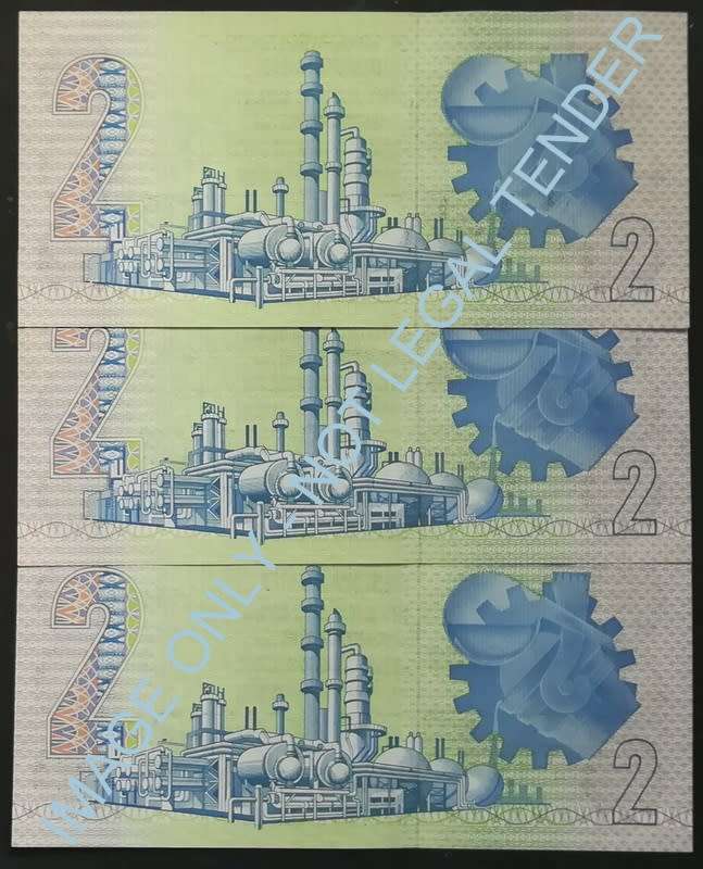 C L STALS 2 RAND 1ST ISSUE (3 NOTES SEQUENCE)