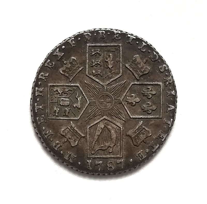 GREAT BRITAIN 1787 SILVER 6 PENCE
