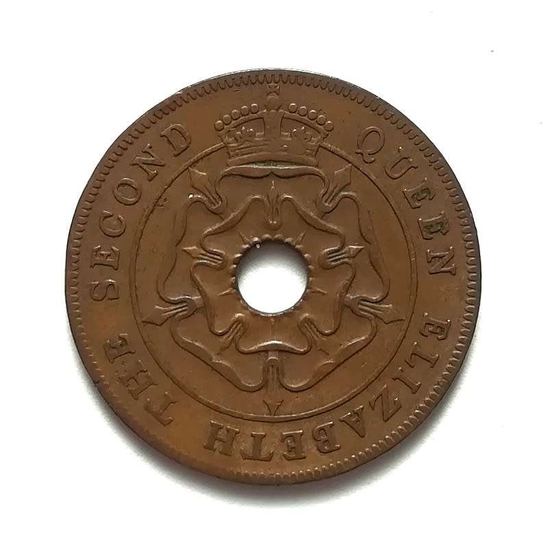 SOUTHERN RHODESIA 1954 PENNY