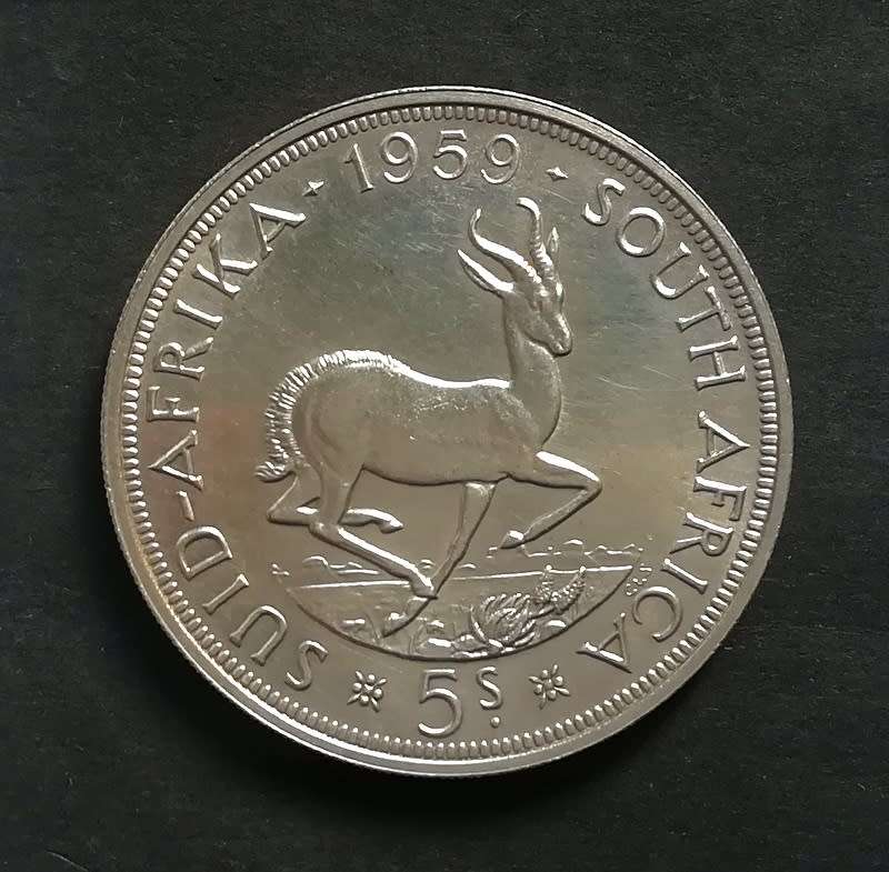 1959 UNION 5 SHILLINGS **EXCELLENT**