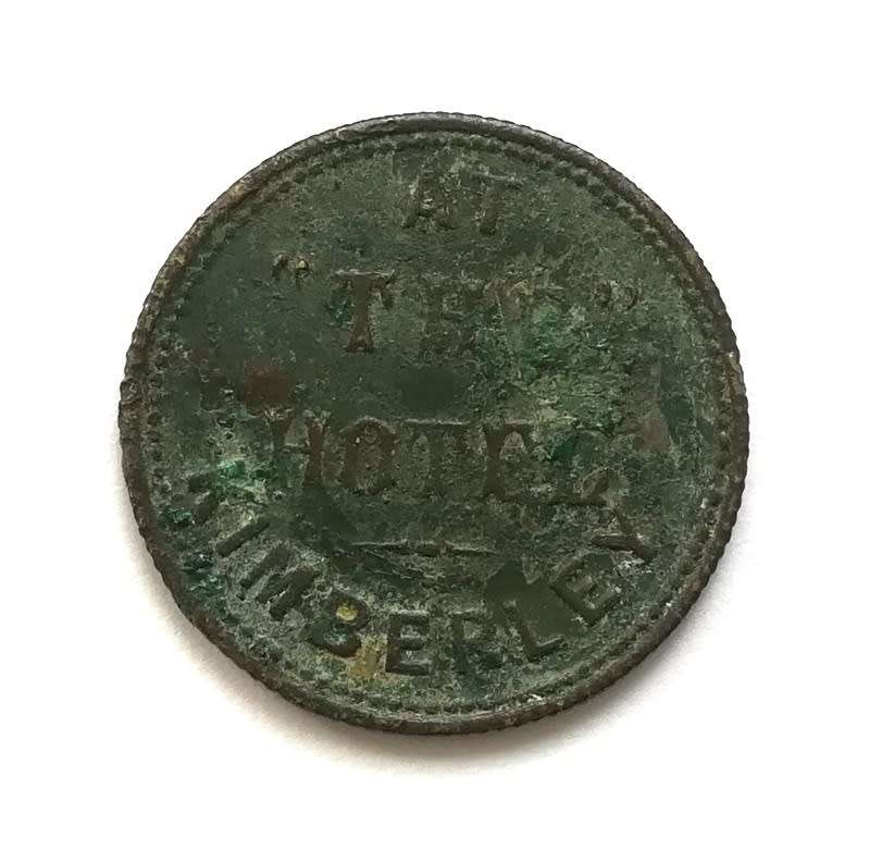 THE HOTEL KIMBERLEY 1 SHILLING TOKEN **RARE** 25MM